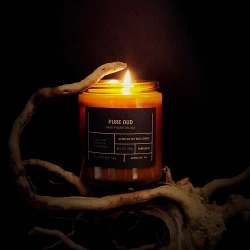 Our creation of Pure Oud Scented Soy Wax Candle